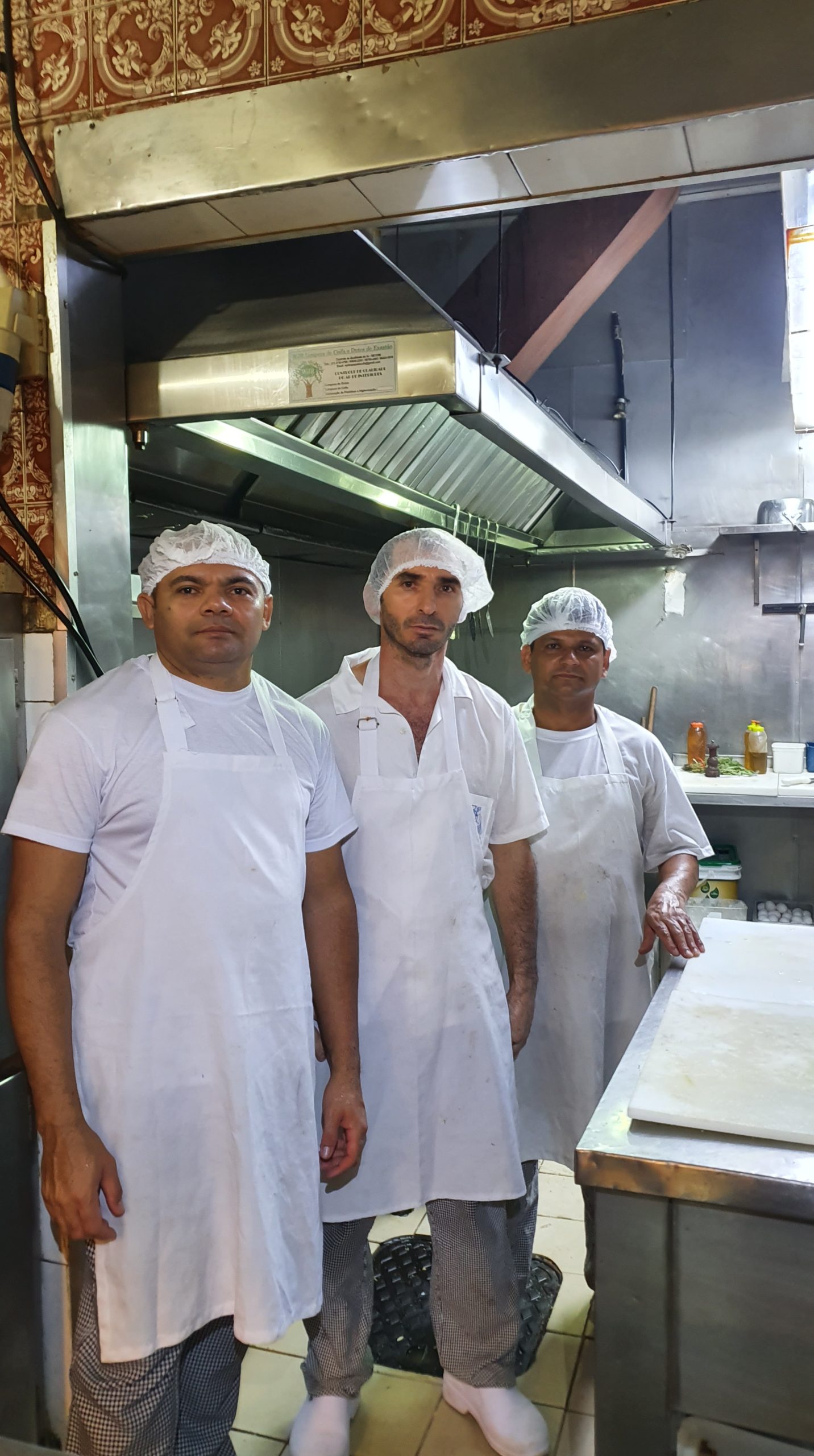 Equipe da cozinha, Bar e Restaurante Nova Capela